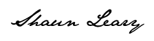Shaun Leary Sig