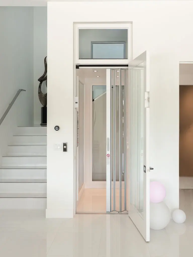 Glass Observation Paneled Cab Residential Elevator