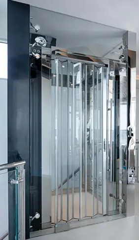 luxury glass residential elevator