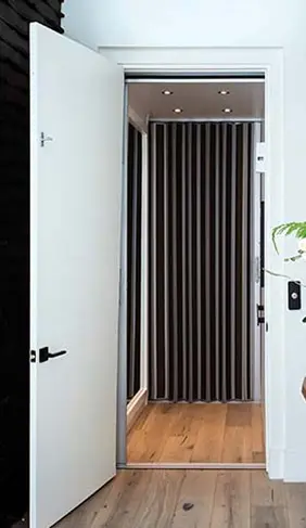 luxury home elevator matching floor elements