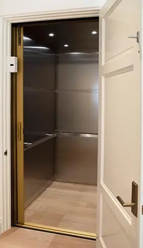 stainless steel luxury home elevator